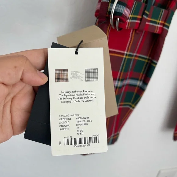 BURBERRY Plaid Trousers - Picture 9 of 14